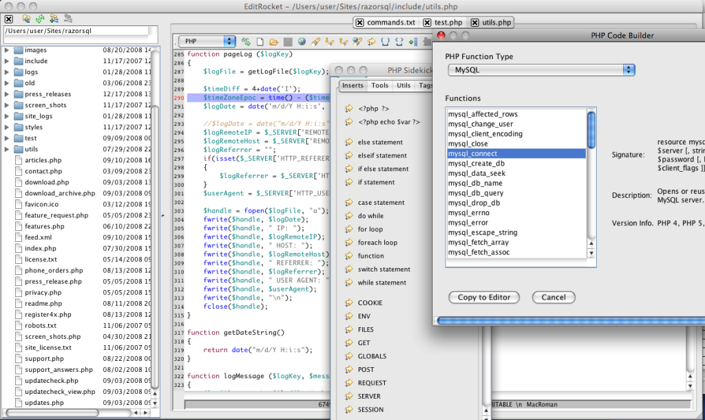 Php editor for mac os x Php editor for mac os x